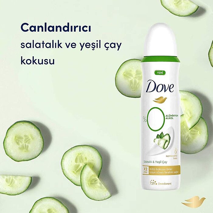 Dove Salatalık Ve Yeşil Çay Özlü Kadın Deodorant 150 Ml - 2