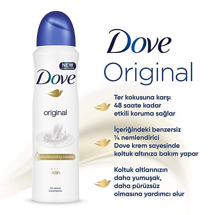 Dove Women Original Kadın Deodorant 150 Ml - 4