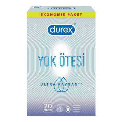 Durex Yok Ötesi Ekstra Kaygan Prezervatif 20'li