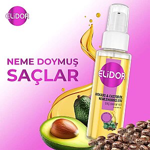 Elidor Avokado&Castor Yağı Saç Bakım Yağı 80 Ml - 2