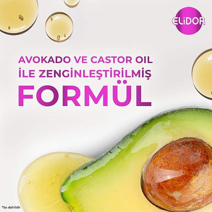 Elidor Avokado&Castor Yağı Saç Bakım Yağı 80 Ml - 4