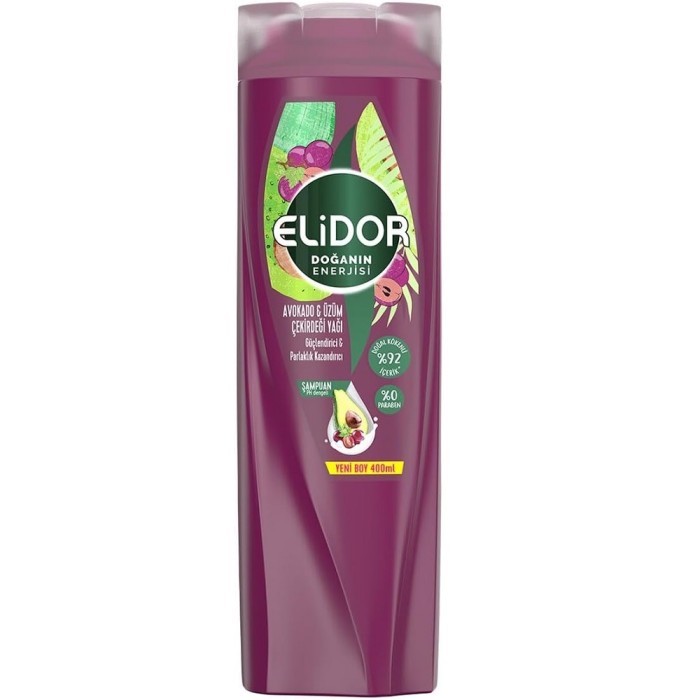 Elidor Avokado&Üzüm Çekirdeği Yağı Şampuan 400 Ml