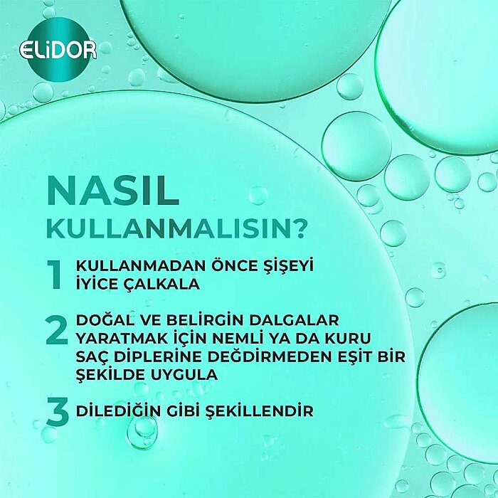 Elidor Belirgin Bukleler Deniz Tuzu Etkili Saç Spreyi 190 Ml - 5