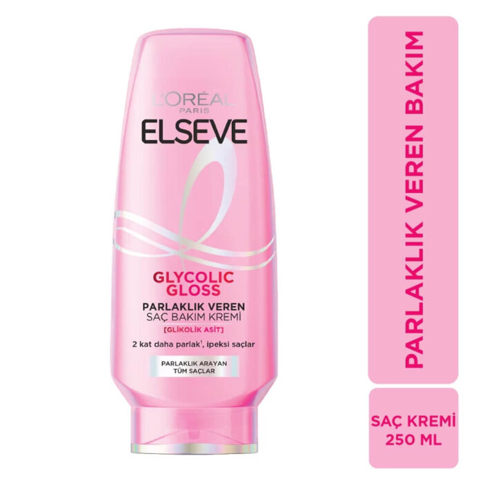 Elseve Glycolic Gloss Saç Bakım Kremi 250 Ml - 2