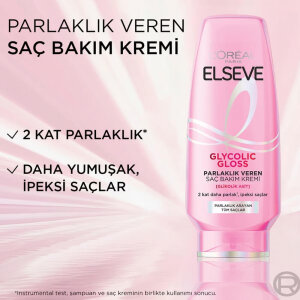 Elseve Glycolic Gloss Saç Bakım Kremi 250 Ml - 4