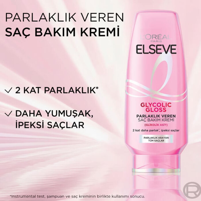 Elseve Glycolic Gloss Saç Bakım Kremi 250 Ml - 4