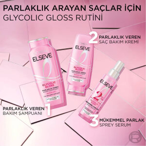 Elseve Glycolic Gloss Saç Bakım Kremi 250 Ml - 5