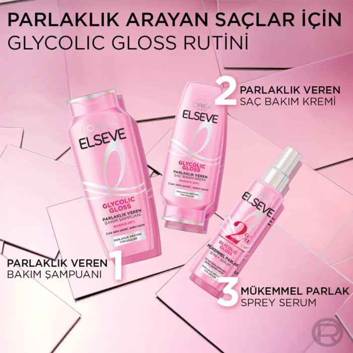 Elseve Glycolic Gloss Şampuan 300 Ml - 5