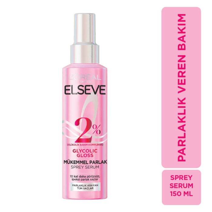 Elseve Glycolic Gloss Sprey Saç Serumu 150 Ml - 2