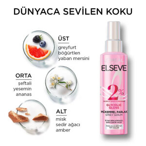 Elseve Glycolic Gloss Sprey Saç Serumu 150 Ml - 4