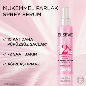 Elseve Glycolic Gloss Sprey Saç Serumu 150 Ml - 9