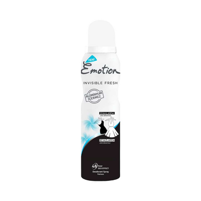 Emotion Black&White Invisible Fresh Kadın Deodorant 150 Ml