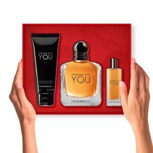 Emporio Armani Stronger With You Erkek Parfüm Edt 100 Ml + Edt 15 Ml + Shower Gel 75 Ml Set - Thumbnail