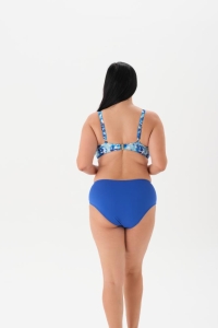 Eros Mayo 4011Bk Balenli Toparlayıcı Bikini Takımı Saks - 2