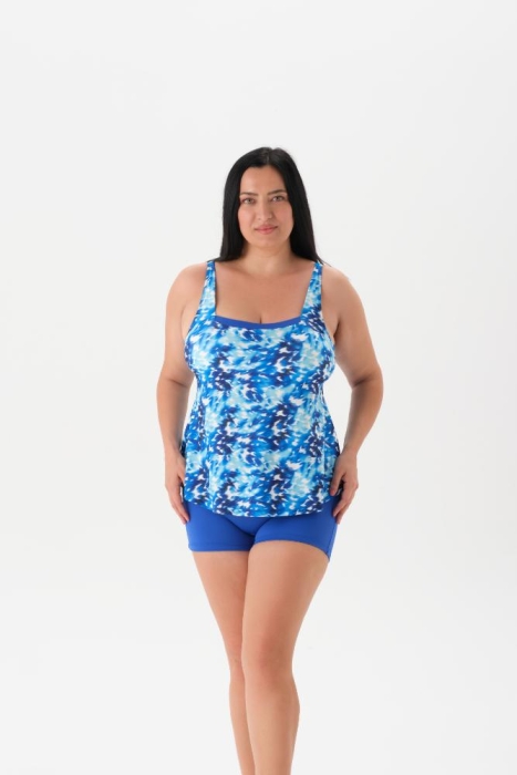 Eros Mayo 4013My Şort Tankini Takımı Saks - 1