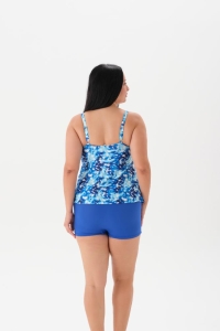 Eros Mayo 4013My Şort Tankini Takımı Saks - 2