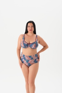 Eros Mayo 4021Bk Balenli Toparlayıcı Bikini Takımı Somon - Eros Mayo
