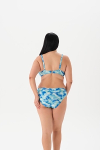 Eros Mayo 4023Bk Balenli Toparlayıcı Bikini Takımı Mint Yeşili - 2