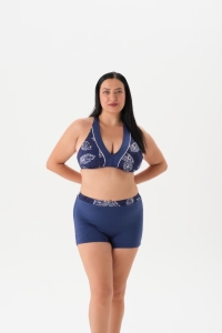 Eros Mayo 4032Bk Şortlu Bikini Takımı Lacivert - Eros Mayo