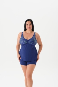Eros Mayo 4042My Şortlu Tankini Takımı Lacivert - Eros Mayo