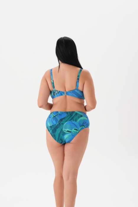 Eros Mayo 4046Bk Kaplı Balenli Bikini Takımı Mavi - 2