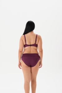 Eros Mayo 4055Bk Balenli Toparlayıcı Bikini Takımı Bordo - 2