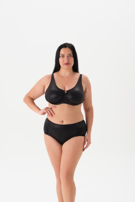 Eros Mayo 4080Bk Balenli Toparlayıcı Bikini Takımı Siyah - 1