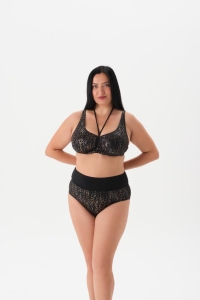 Eros Mayo 4088Bk Balenli Toparlayıcı Bikini Takımı Siyah - Eros Mayo