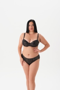 Eros Mayo 4089Bk Kaplı Balenli Bikini Takımı Siyah - Eros Mayo