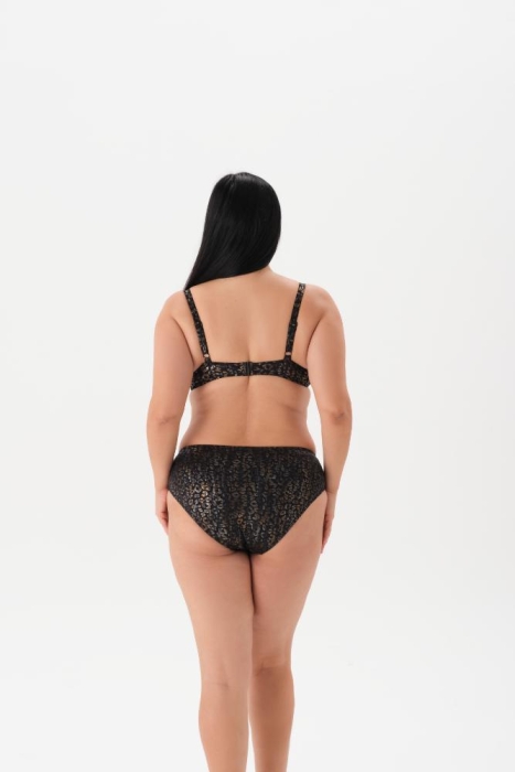Eros Mayo 4089Bk Kaplı Balenli Bikini Takımı Siyah - 2