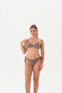 Eros Mayo 4135Bk Üçgen Bikini Takımı Kahverengi - Eros Mayo