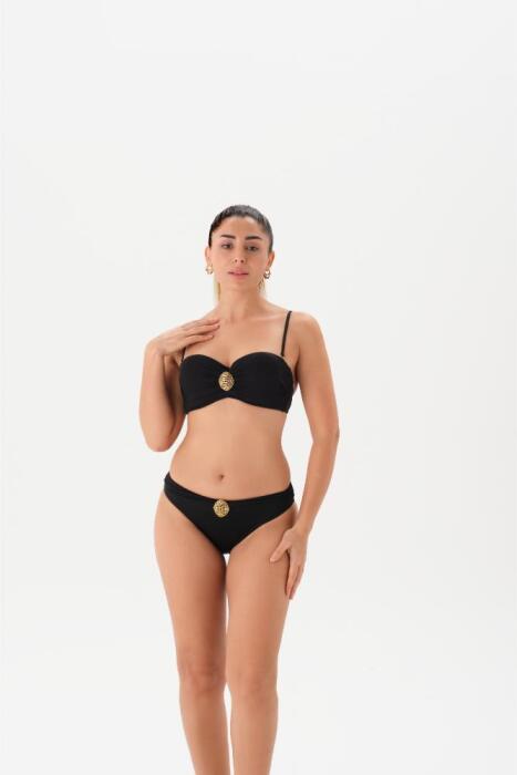 Eros Mayo 4157Bk Straplez Bikini Takımı Siyah - 1