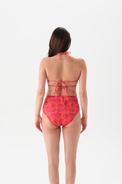 Eros Mayo 4180Bk Halter Yaka Bikini Takımı Nar Çiçeği - 2