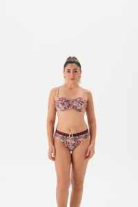 Eros Mayo 4216Bk Kaplı Straplez Bikini Takımı Kahverengi - Eros Mayo