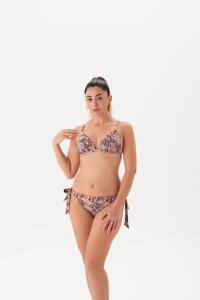 Eros Mayo 4218Bk Kaplı Üçgen Bikini Takımı Kahverengi - Eros Mayo