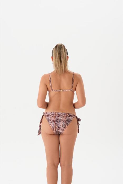 Eros Mayo 4218Bk Kaplı Üçgen Bikini Takımı Kahverengi - 2