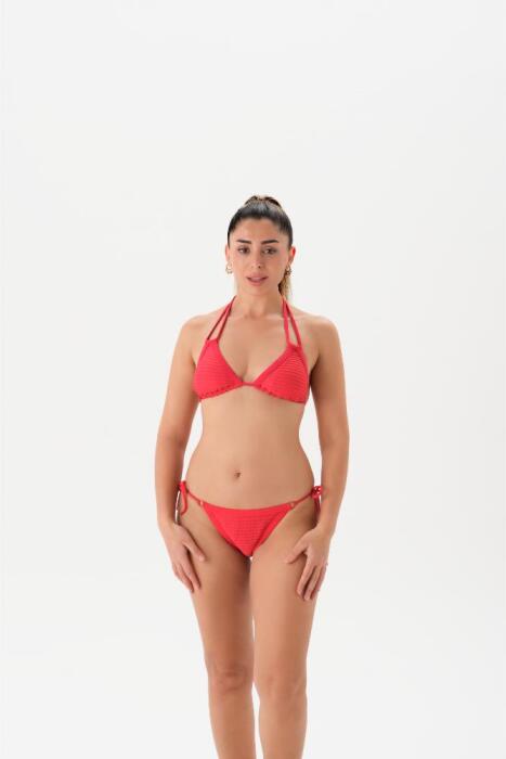 Eros Mayo 4322Bk Üçgen Bikini Takımı Kırmızı - 1