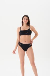 Eros Mayo 4369Bk Tek Omuz Bikini Takımı Siyah - Eros Mayo