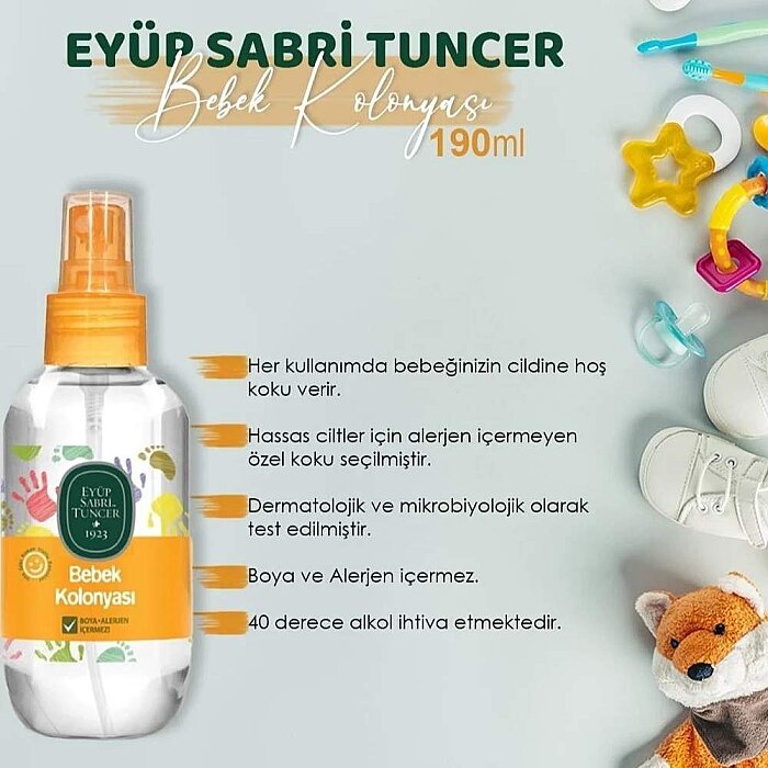 Eyüp Sabri Tuncer Bebek Kolonyası 190 Ml - 2