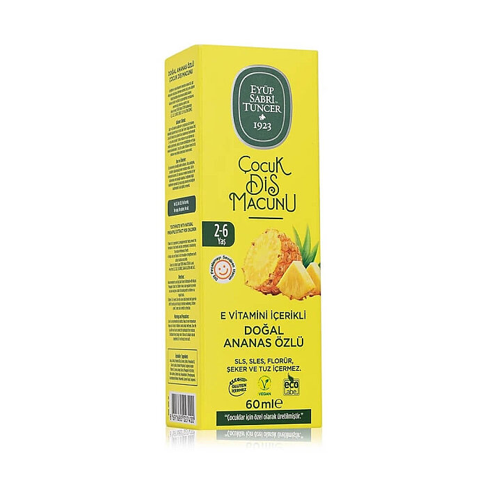 Eyüp Sabri Tuncer Doğal Ananas Özlü 2-6 Yaş Çocuk Diş Macunu 60 Ml - 2