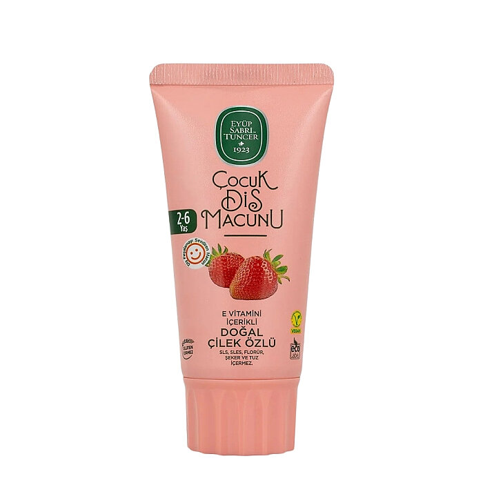 Eyüp Sabri Tuncer Doğal Çilek Özlü 2-6 Yaş Çocuk Diş Macunu 60 Ml - 1
