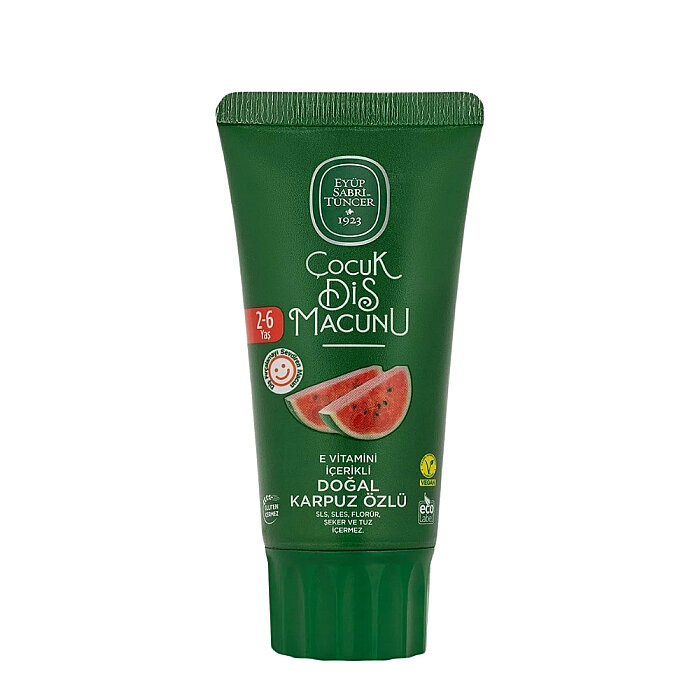 Eyüp Sabri Tuncer Doğal Karpuz Özlü 2-6 Yaş Çocuk Diş Macunu 60 Ml - 1