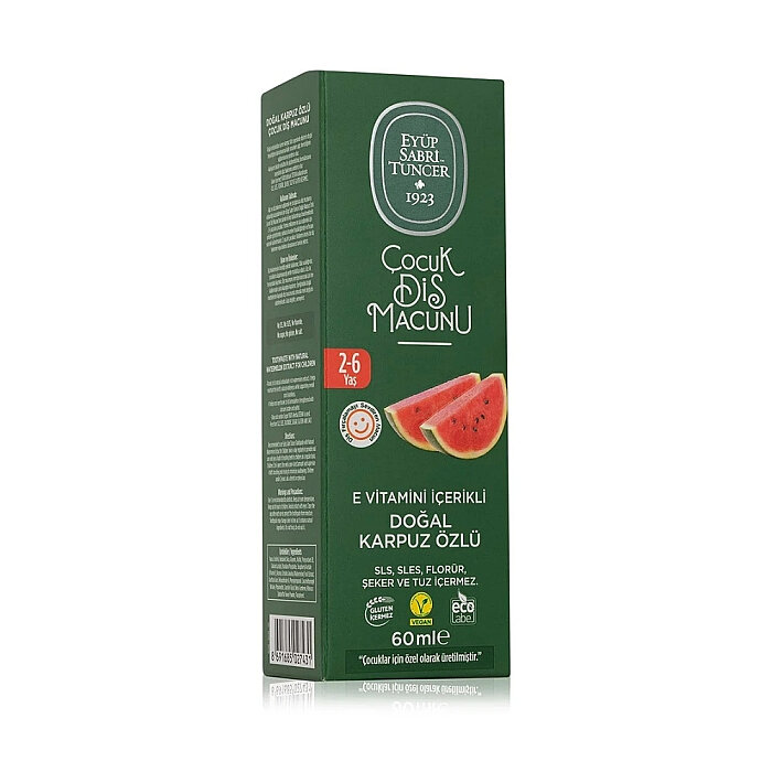 Eyüp Sabri Tuncer Doğal Karpuz Özlü 2-6 Yaş Çocuk Diş Macunu 60 Ml - 2