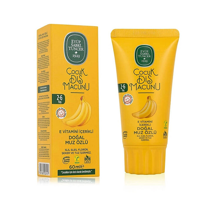 Eyüp Sabri Tuncer Doğal Muz Özlü 2-6 Yaş Çocuk Diş Macunu 60 Ml - 3