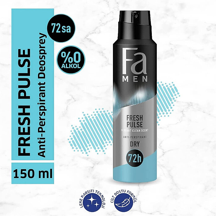 Fa Men Fresh Pulse Erkek Deodorant 150 Ml - 2