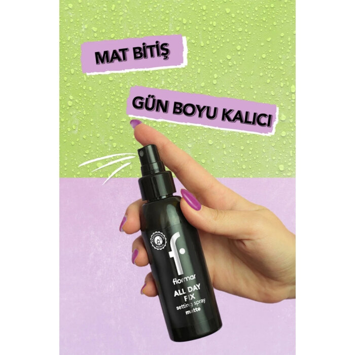 Flormar All Day Fix Matte Setting Spray 125 Ml - 3
