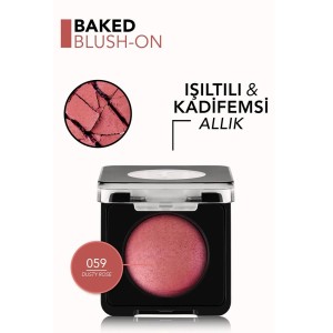 Flormar Baked Blush-On Yüksek Pigmentli & Doğal Işıltılı Fırınlanmış Allık 059 Dusty Rose - Thumbnail