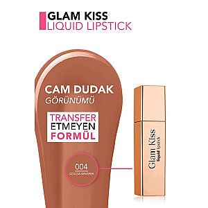 Flormar Glam Kiss Liquid Lipstick 004 Cocoa Whisper - 3