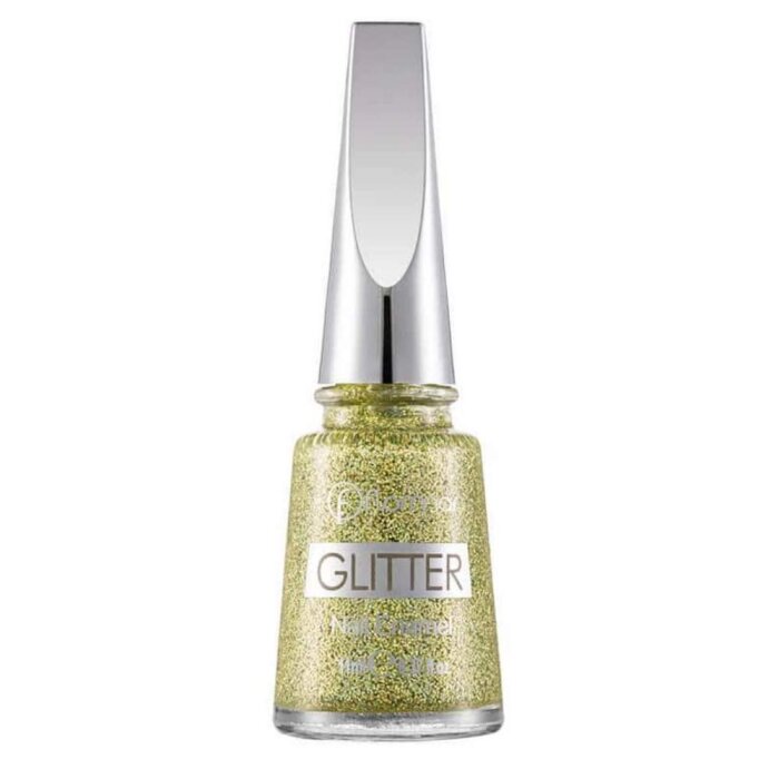 Flormar Glitter Nail Enamel Oje GL04 Gold Rush - 1