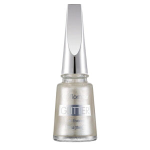 Flormar Glitter Nail Enamel Oje GL12 White Pearl - 1